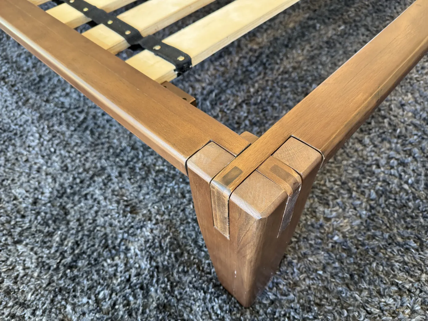 Japanese joinery locked together, no hardware